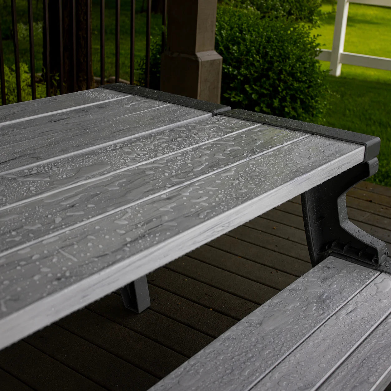 Bench AND picnic table