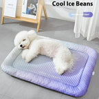 Pet Cooling Mat for Dogs & Cats 🐾  Naturally Cool Ice-Silk Pad • Breathable, Washable & Soft 🌿  For Floors, Sofas & Car Travel • Multiple Sizes • Gradient Colours ☀️🐶🐱