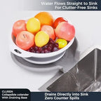 🥗 3-Piece Collapsible Colander Set with Draining Base – Space-Saving Kitchen Strainers for Fruits, Pasta & Vegetables