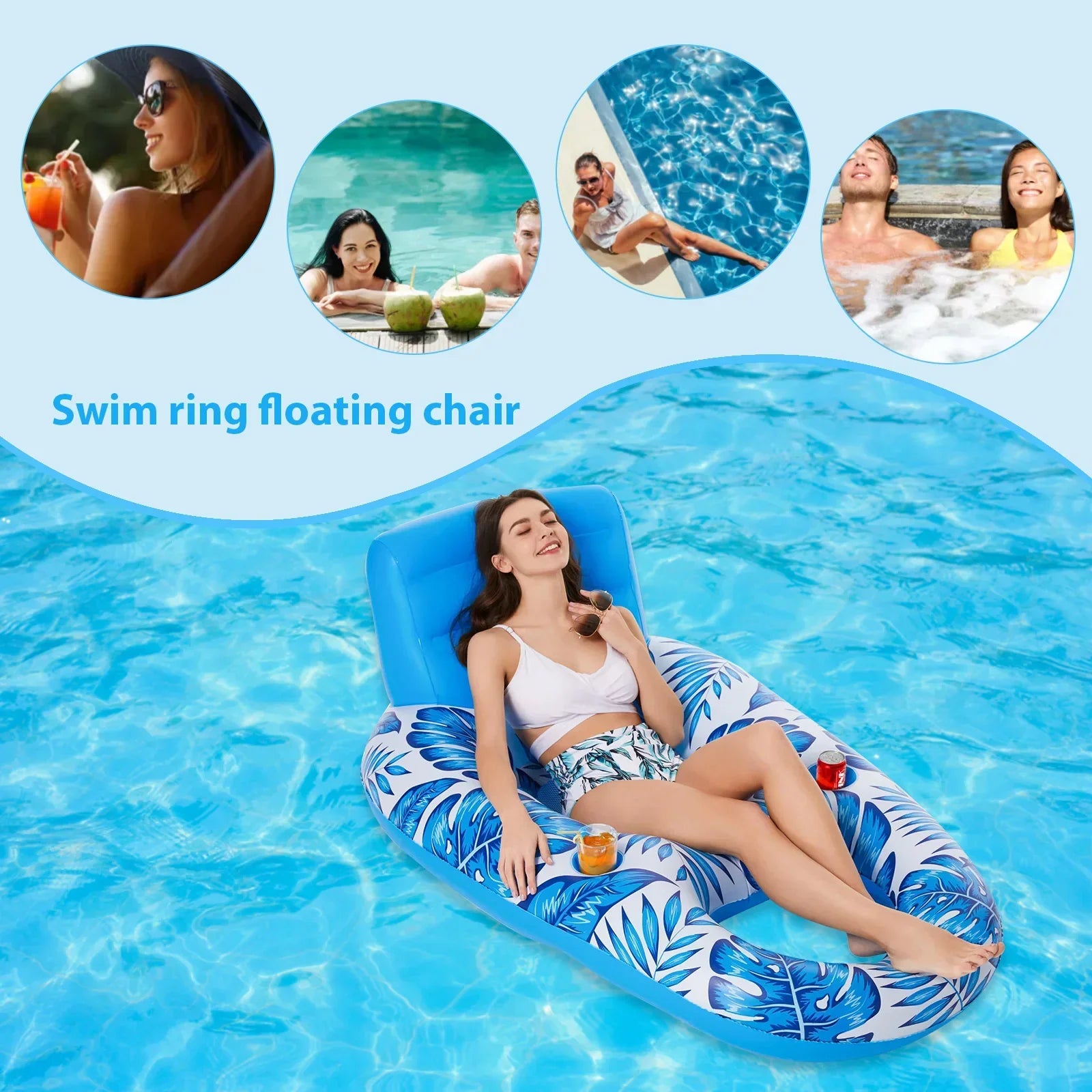 Siège flottant gonflable pour sports nautiques