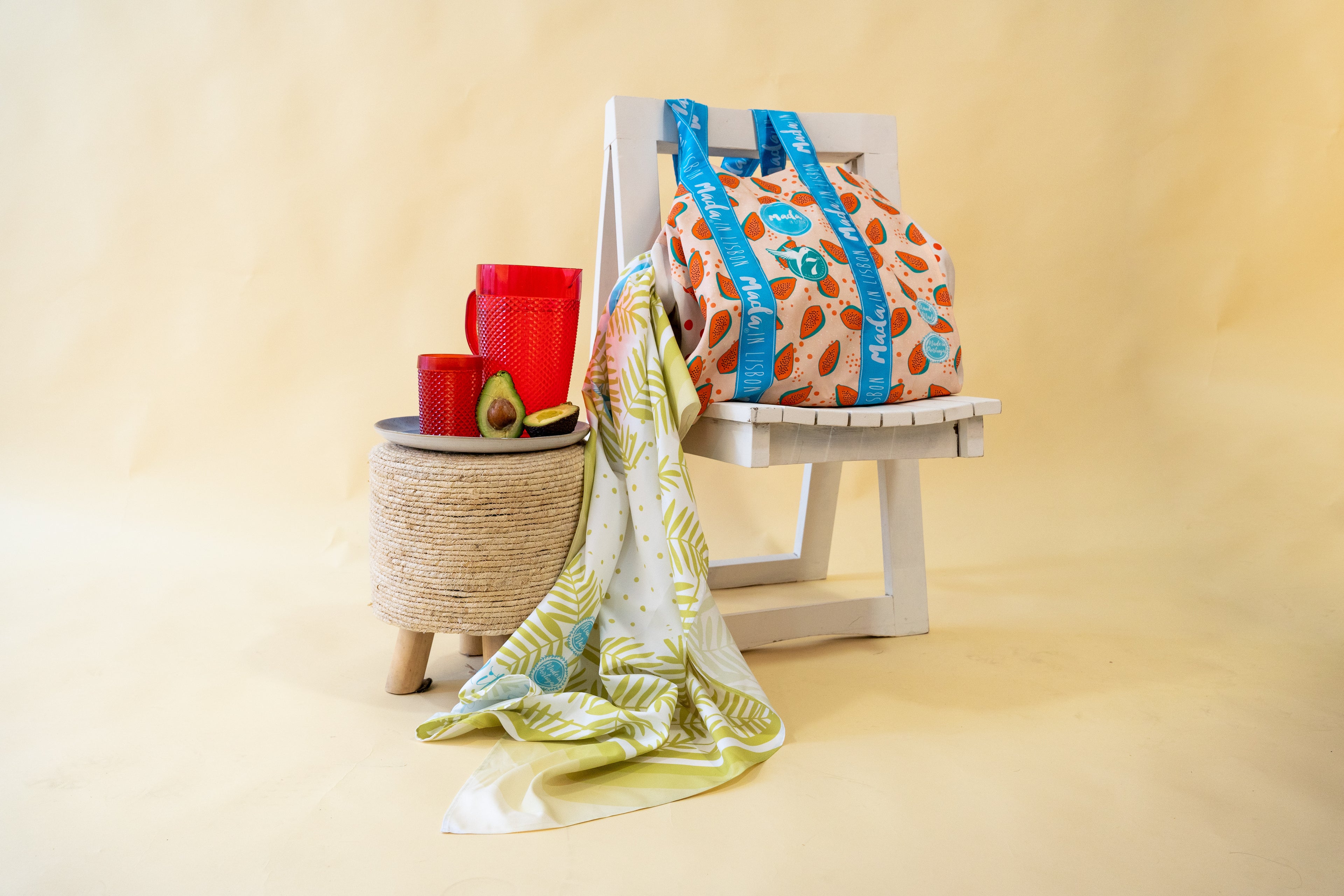 Serviette super absorbante Feuilles Vertes