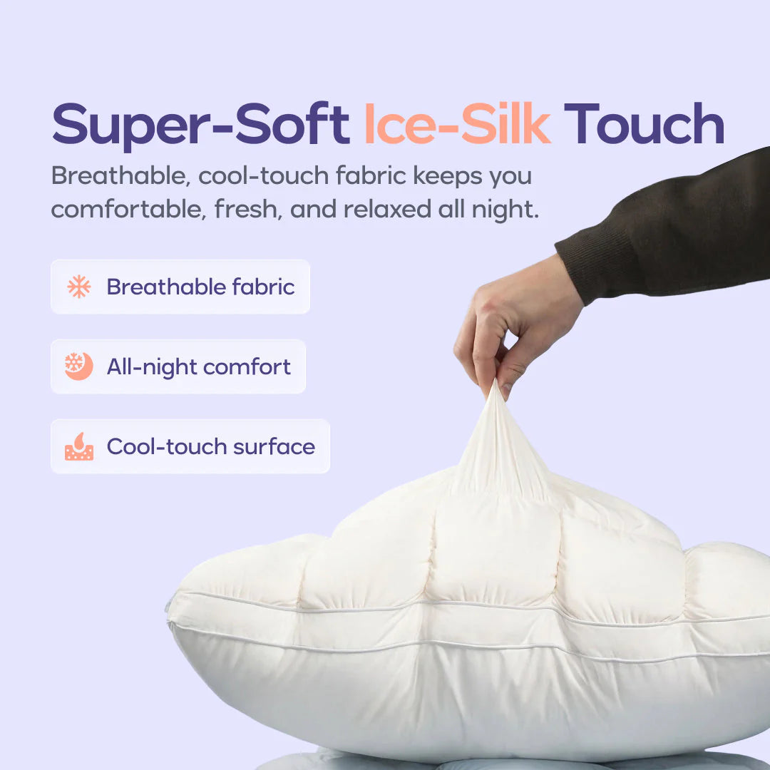 ☁️ Cooling Puff Pillow Set