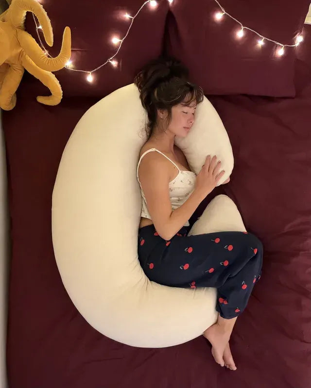12lb Weighted Cuddle Body Pillow - Ergonomic Support for Side Sleepers 🌙💤
