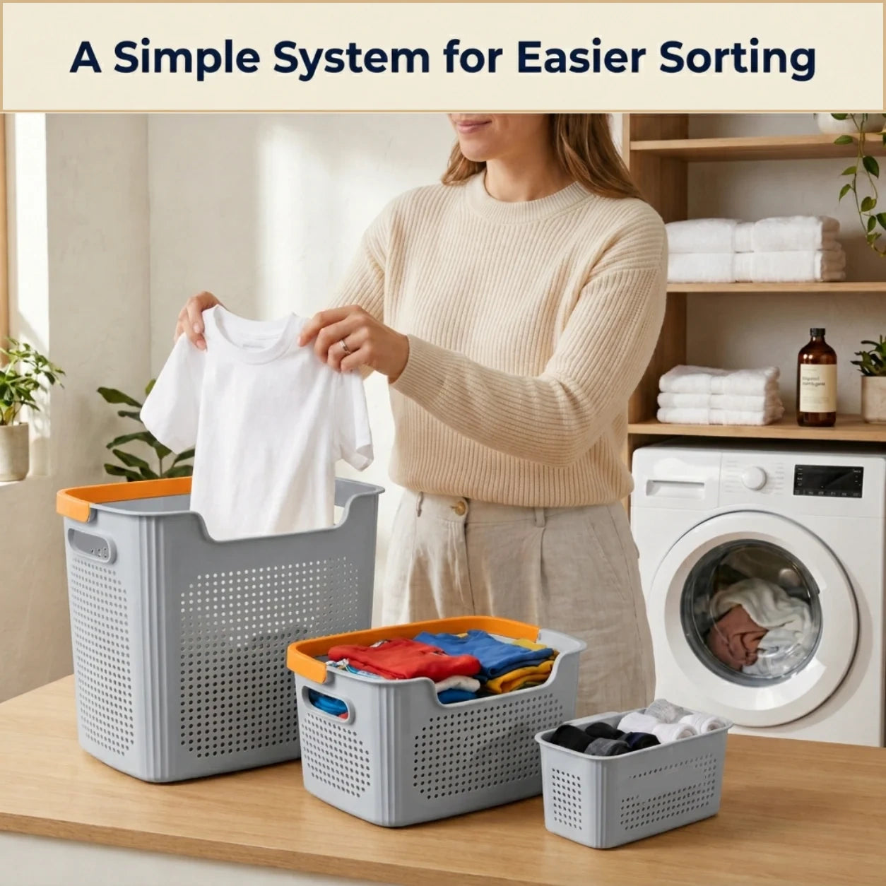 4-Piece Laundry & Storage Basket System