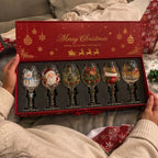 🎁Christmas Wine Glass Collection Gift Box Set✨